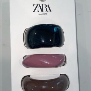 Zara Bracelet Set in Black, Pink, and Brown